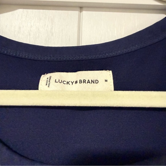 ✨ Lucky Brand Sandwash Dolman Tee – Navy – Size M ✨ - Picture 3 of 5